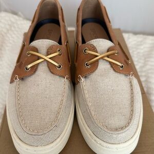 Sperry Sparkle Gold Platform Boat Shoes